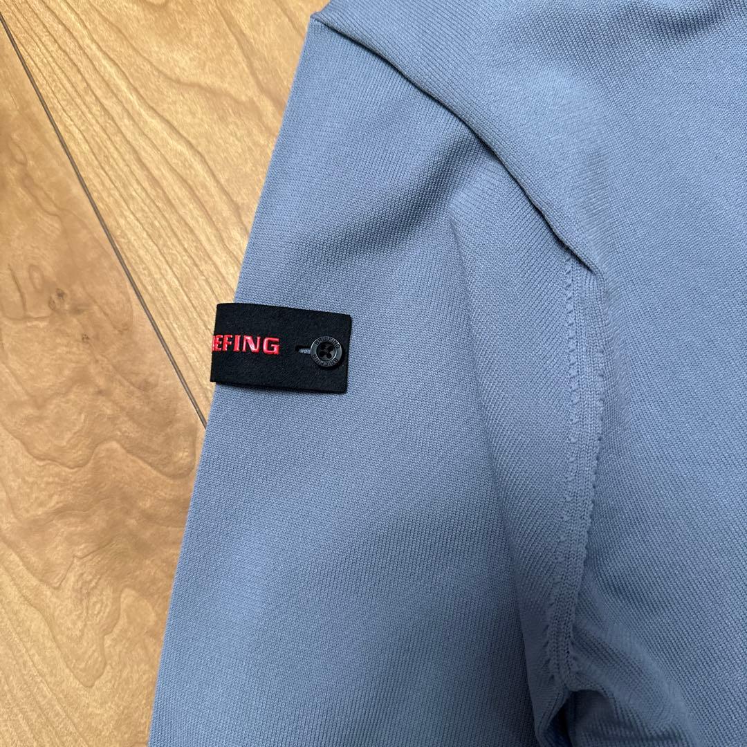 Briefing ゴルフニットセーターXLライトブルー