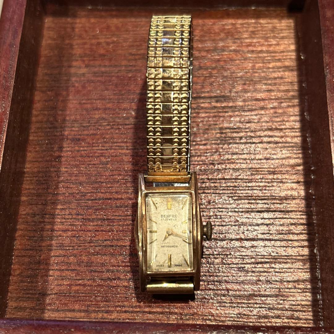 ジャンク時計 BENFRE金時計 K14刻印有