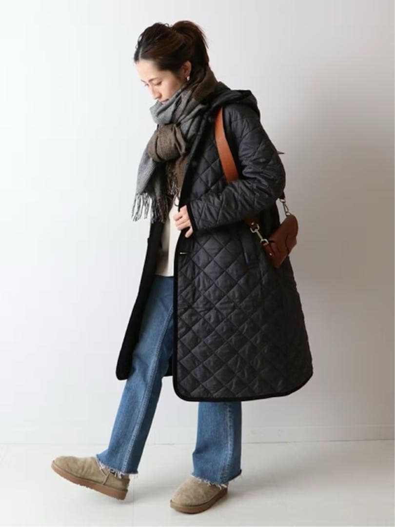 FRAMeWORK 【LAVENHAM】 別注 フードキルティングコート