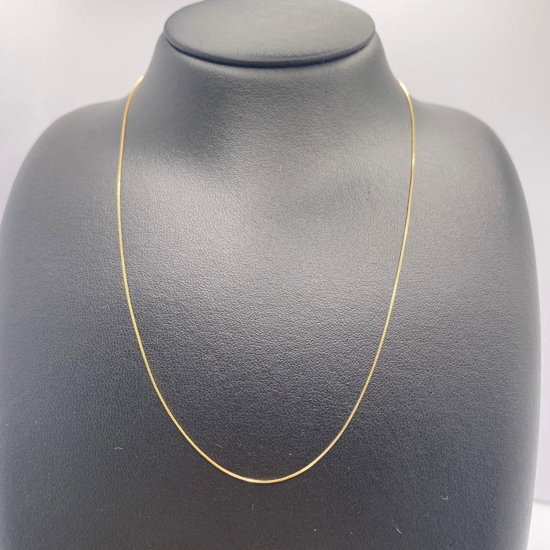 ❤️新品日本製✨人気18金✨k18刻印ありベネチアンネックレス✨40cm幅0.5㎜