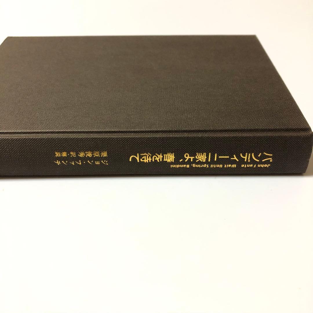 バンディーニ家よ、春を待て　ジョン・ファンテ　アメリカ文学　未知谷　小説