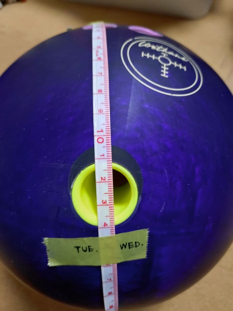 ボウリングボール14ポンド パープルバールウレタン