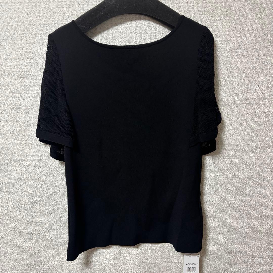 【新品】EPOCA メッシュレイヤード 2WAYニットプルオーバー ブラック