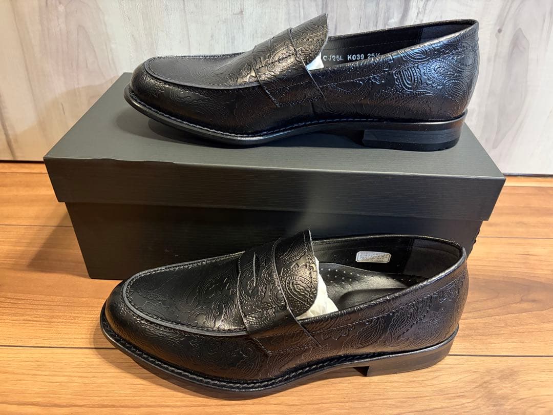 27cm ビューティーアンドユース別注 ケンフォード ローファー ペイズリー