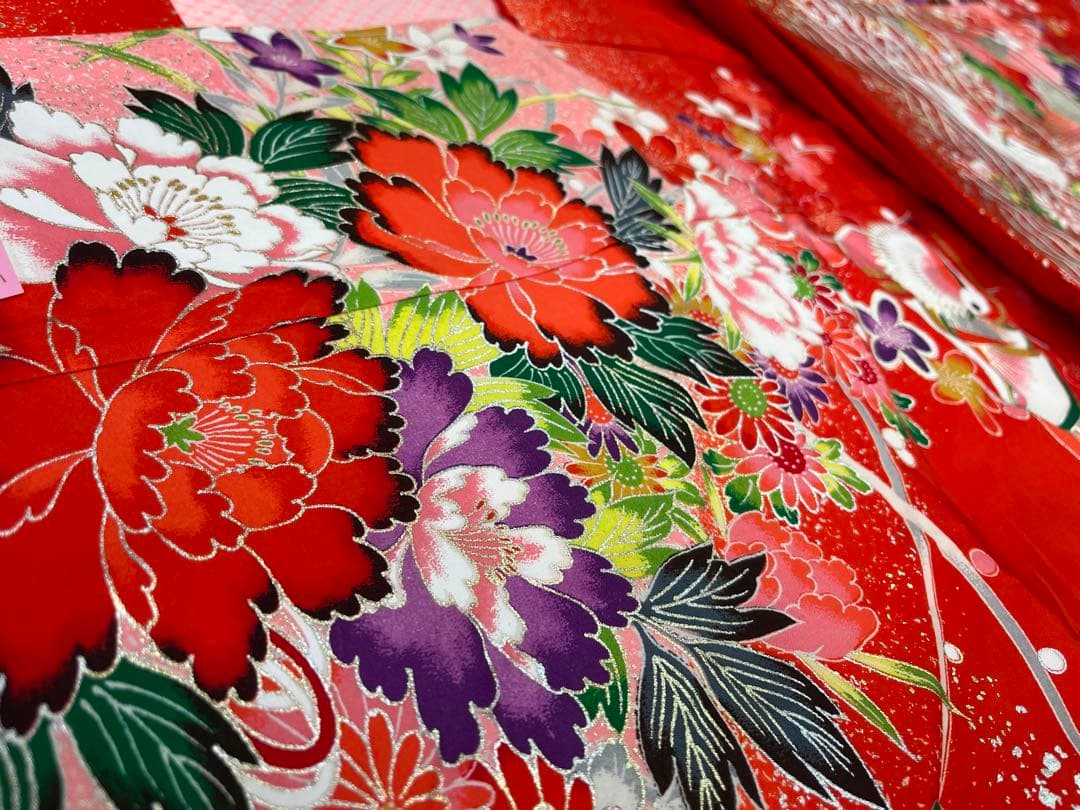 ロミ　新品★七五三　きものと長襦袢　四つ身　C10