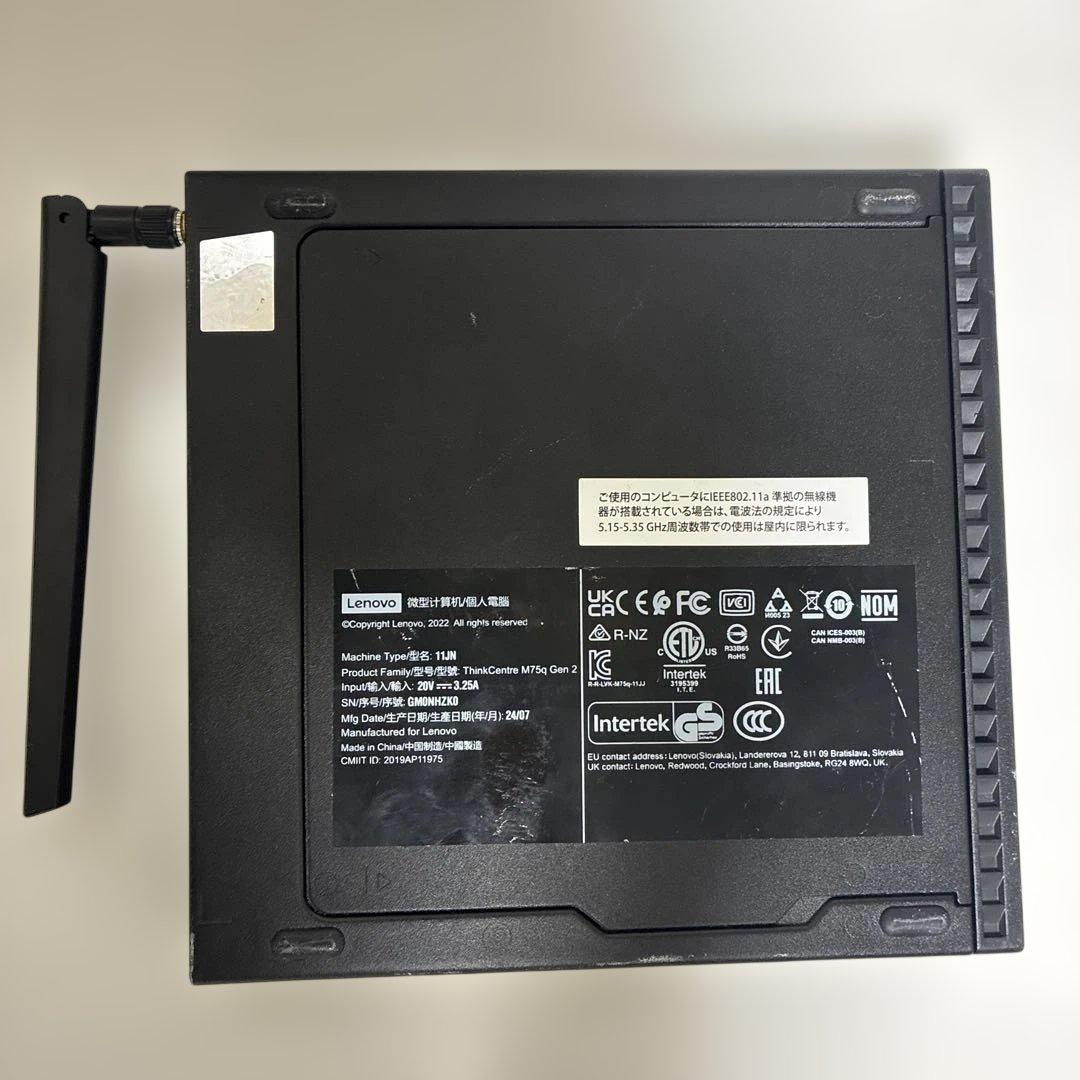 ミニPC Lenovo M75q Ryzen 5 5650GE/8GB/256GB