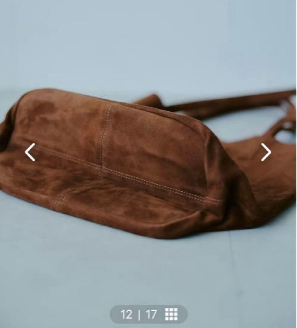 Morphée オイルスエードレザーバッグ Lサイズ