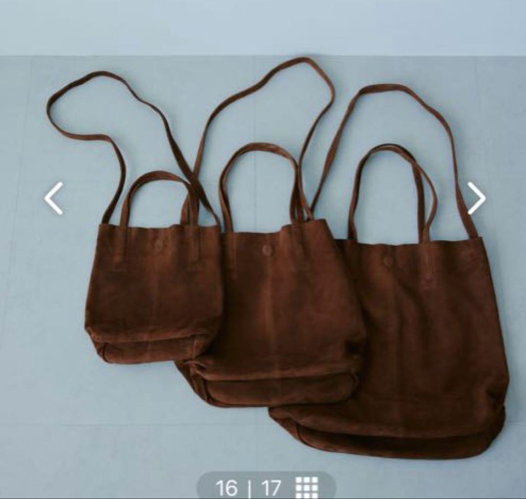 Morphée オイルスエードレザーバッグ Lサイズ