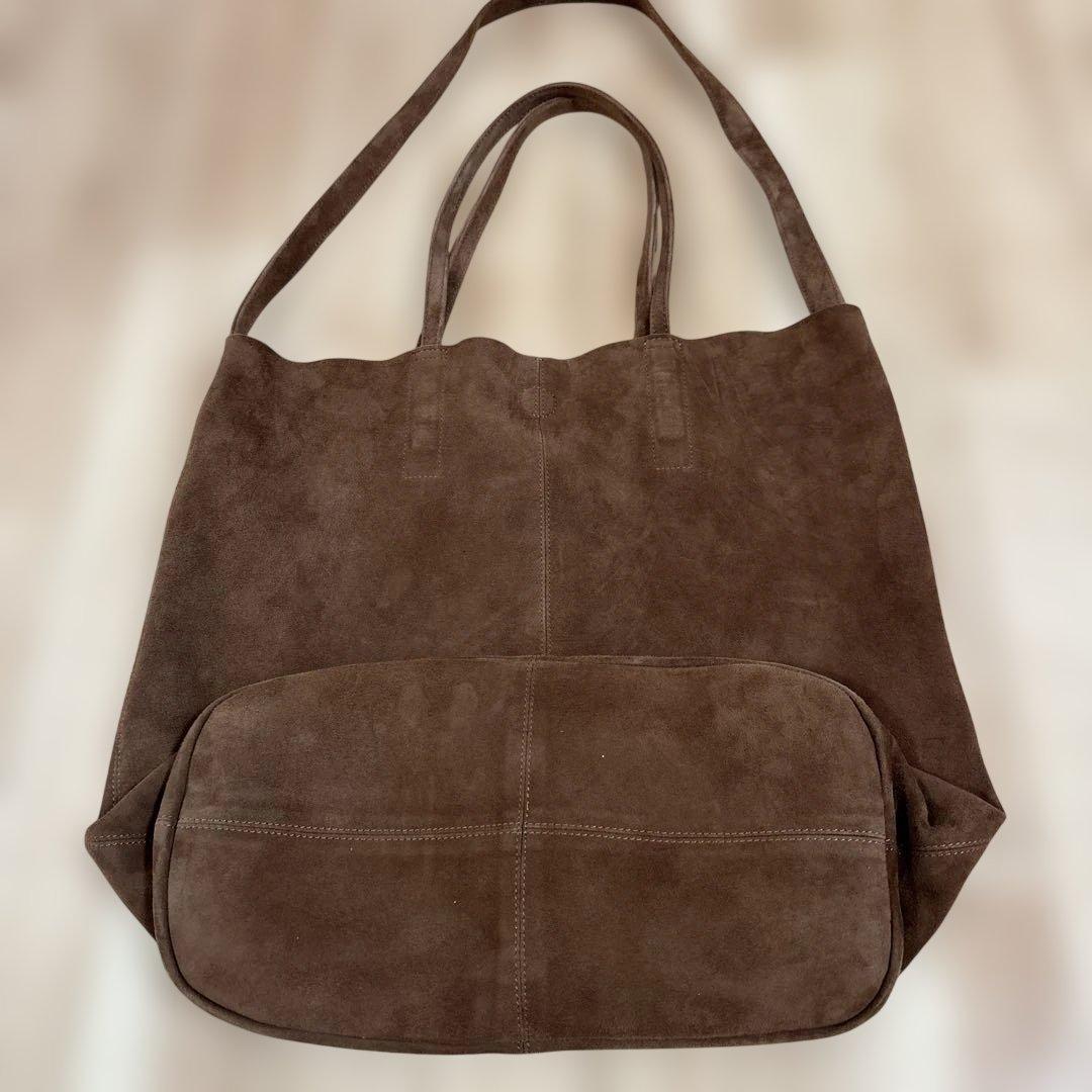 Morphée オイルスエードレザーバッグ Lサイズ