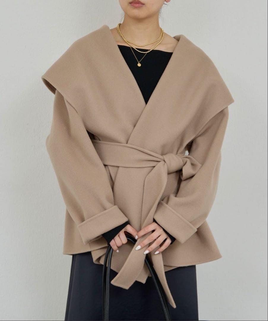 【GALLARDAGALANTE】リバーショールコート