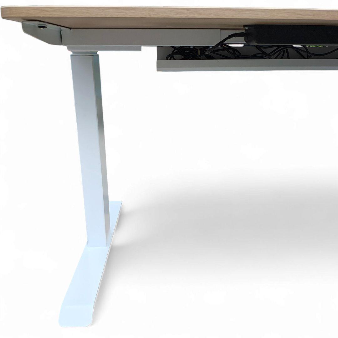 ※天板のみ 山善 電動昇降デスク ELD-1270 ウッドナチュラル ホワイト