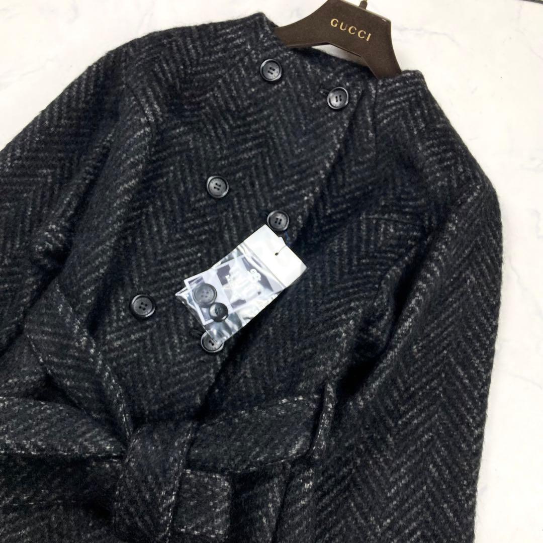 【新品タグ付き】ボーダーズアットバルコニー ツイード トレンチコート 定価18万