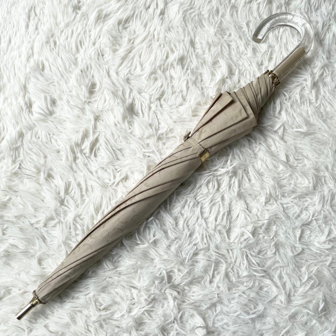 【eiko】CELINE セリーヌ 長傘 Cマカダム ブラゾン 伸縮