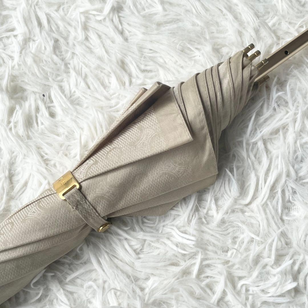 【eiko】CELINE セリーヌ 長傘 Cマカダム ブラゾン 伸縮