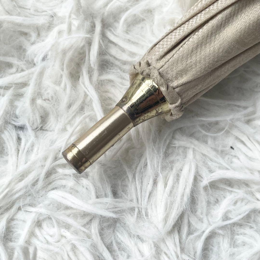 【eiko】CELINE セリーヌ 長傘 Cマカダム ブラゾン 伸縮