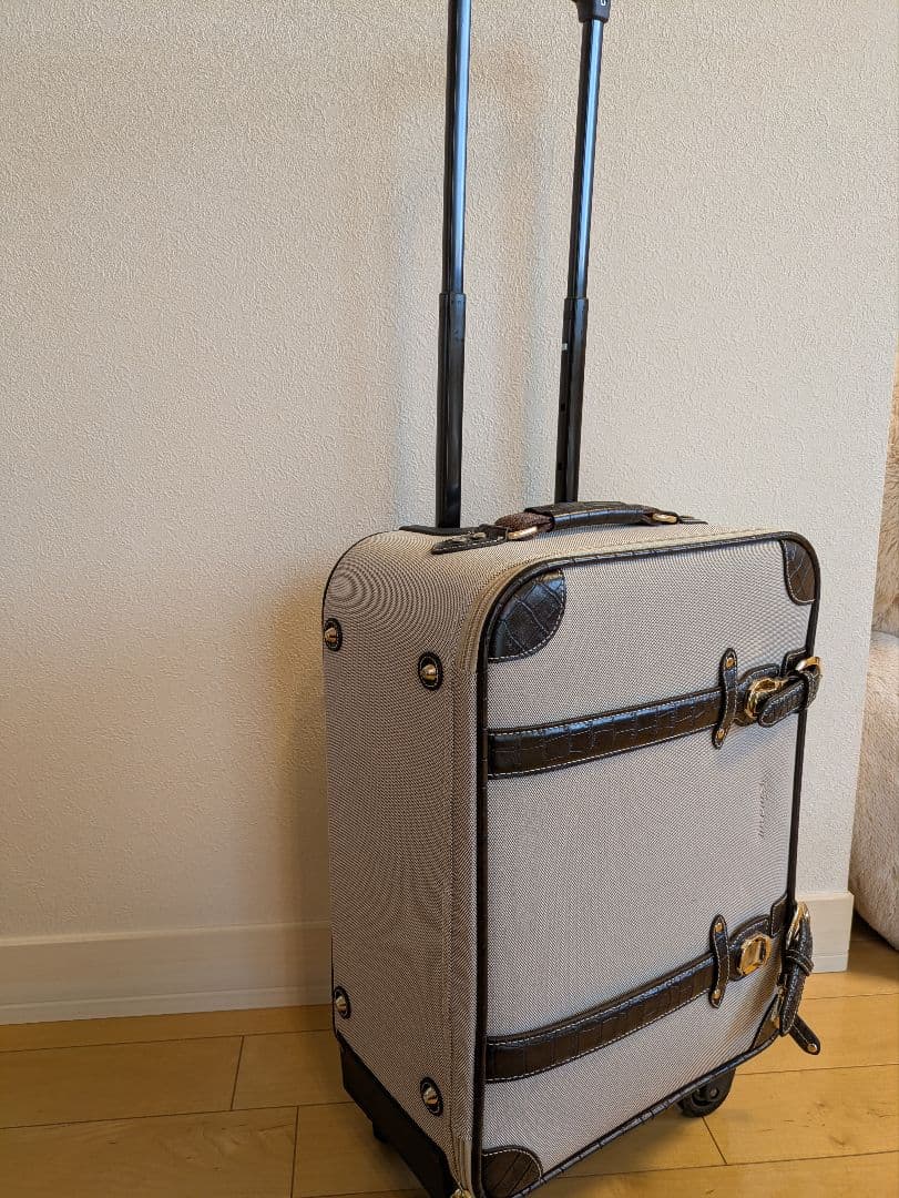 スワニー座れるキャリーバック　クロコダイル型押し　耐荷重100kg　超美品！