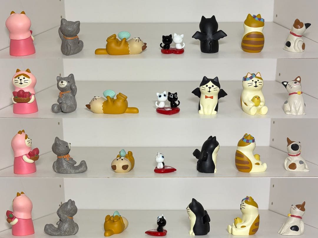 猫の置物(仲間多め)21個