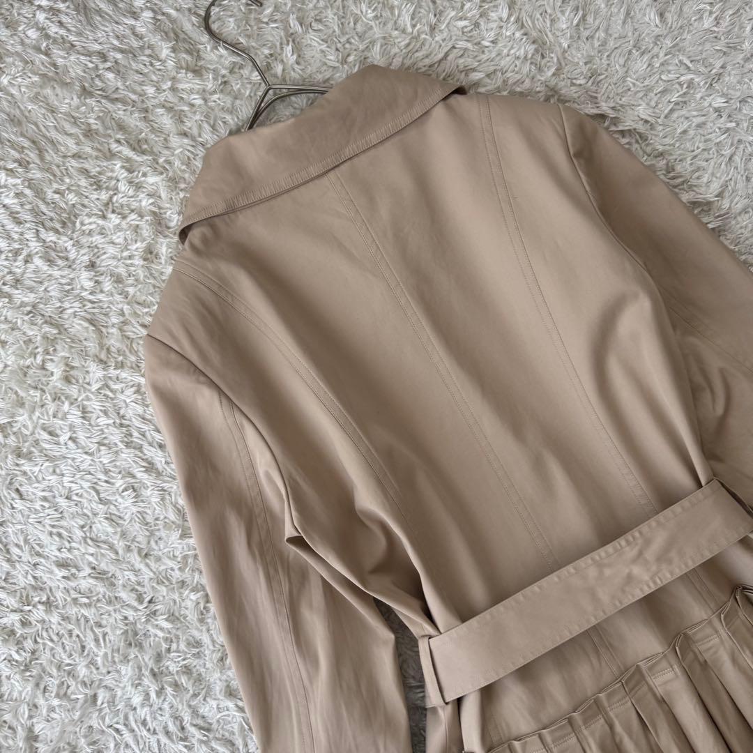 ルネ Rene ワンピース ロングコート ベルテッドコート ギャザー プリーツ