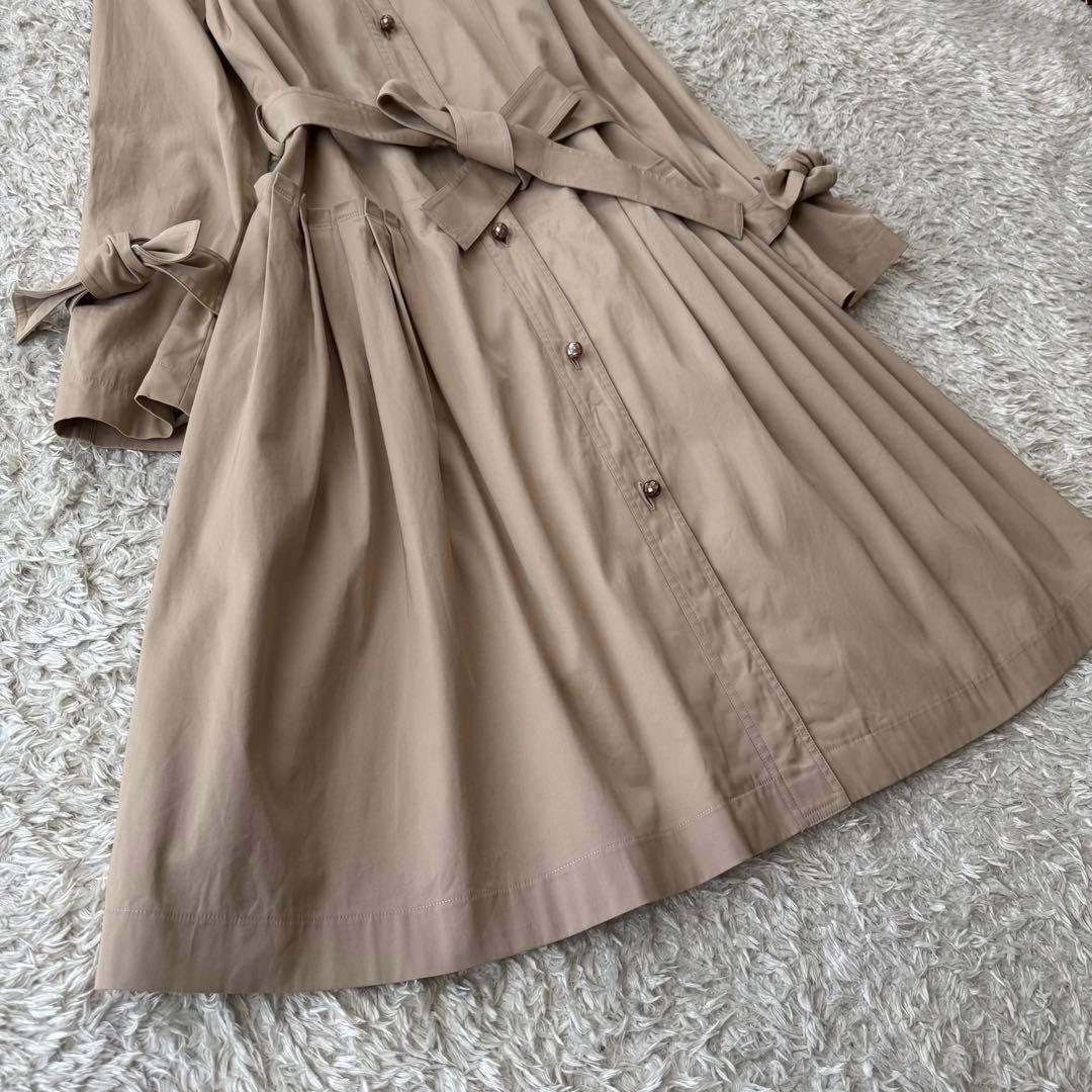 ルネ Rene ワンピース ロングコート ベルテッドコート ギャザー プリーツ