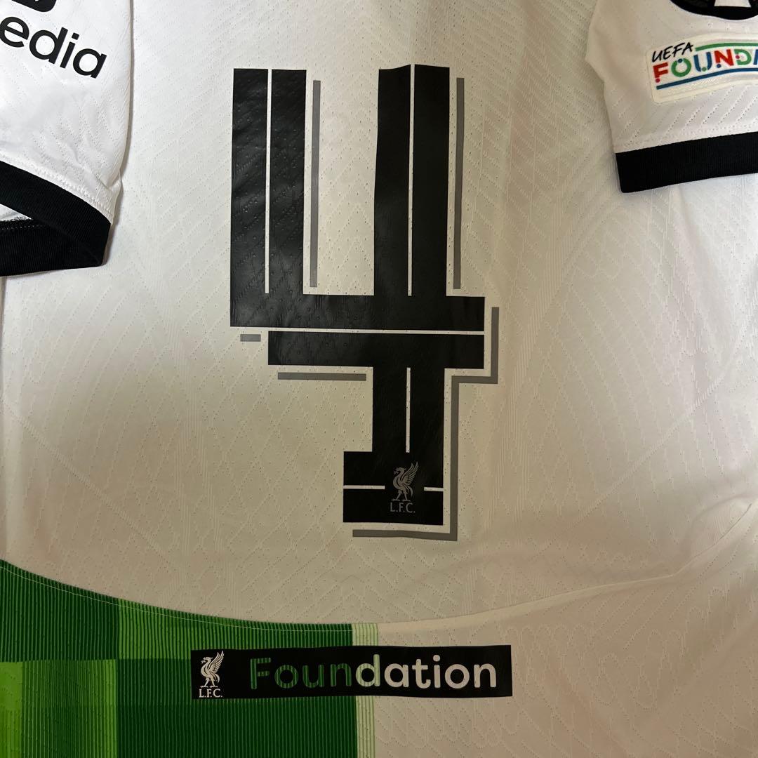 ファンダイク ユニフォーム リバプール 23/24アウェイ EL 正規品 タグ