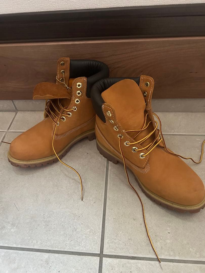 Timberland ハイカットブーツ ベージュ 7 1/2 Wサイズ