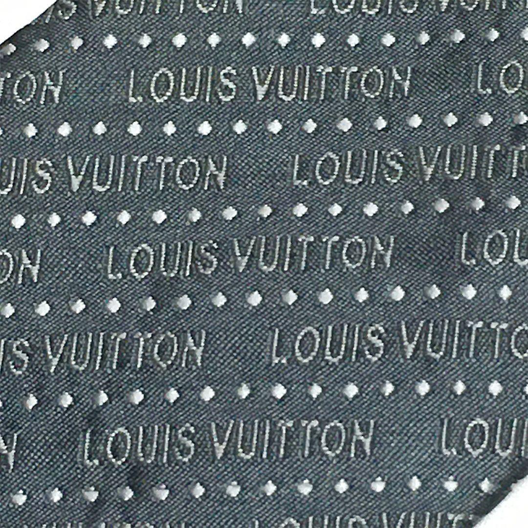 未使用級 ルイヴィトン Louis Vuitton ネクタイ ドット ロゴ