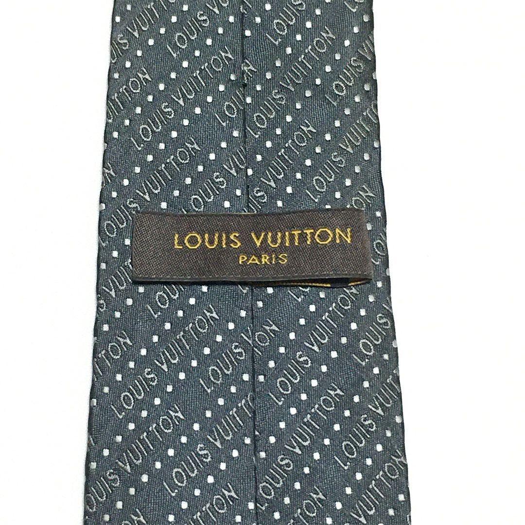 未使用級 ルイヴィトン Louis Vuitton ネクタイ ドット ロゴ