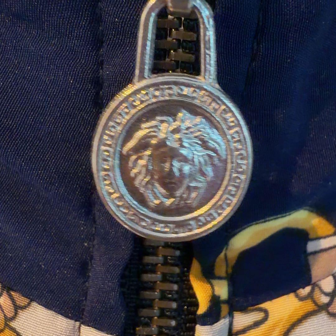 VERSACE ヴェルサーチ ジップアップジャケット ネイビー
