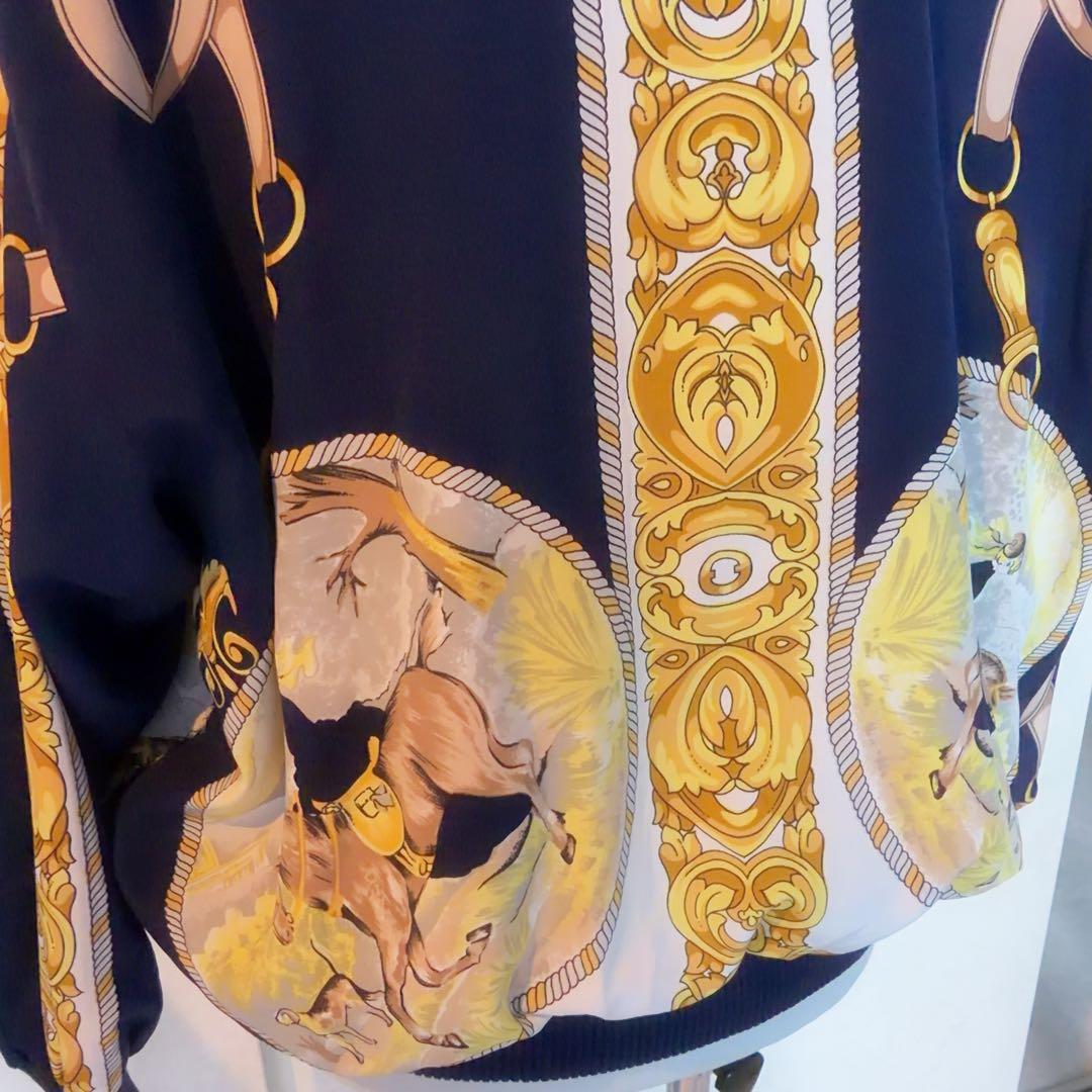 VERSACE ヴェルサーチ ジップアップジャケット ネイビー