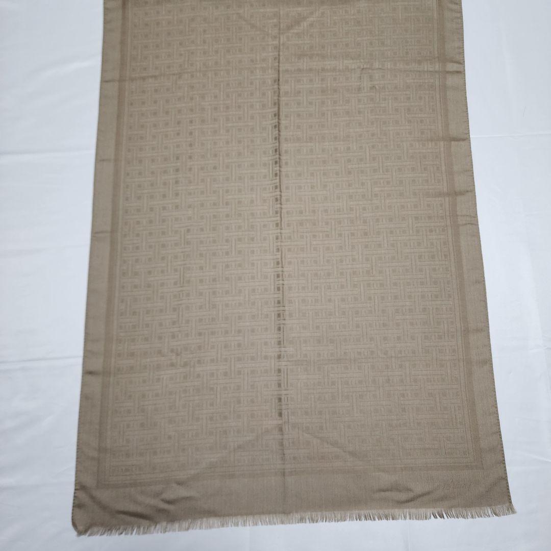 美品 ★Brioni★ ストール メンズ チェック カシミヤ混 ベージュ.