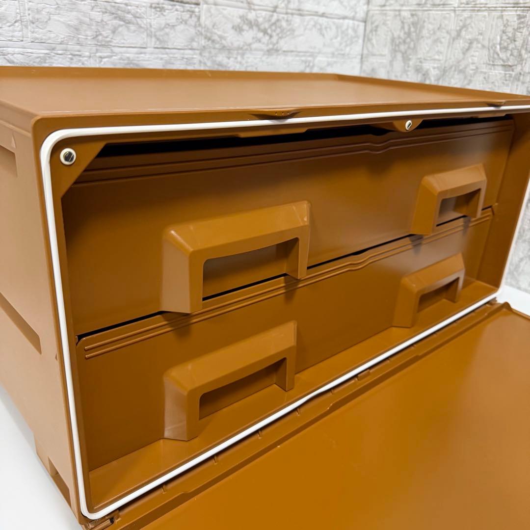 Tupperware タッパーウェア スーパーチェスト ワイド　引き出し　2段