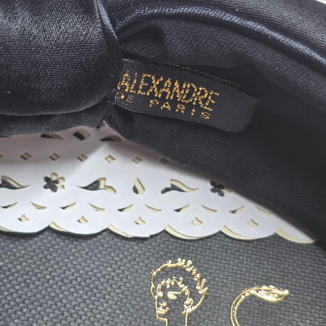 極美品✨️ ALEXANDRE DE PARIS　リボンカチューシャ　ブラック