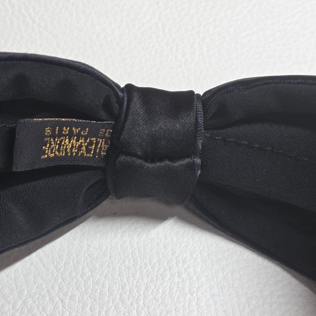 極美品✨️ ALEXANDRE DE PARIS　リボンカチューシャ　ブラック