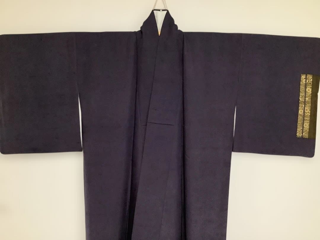 柔らかい紬のお着物。