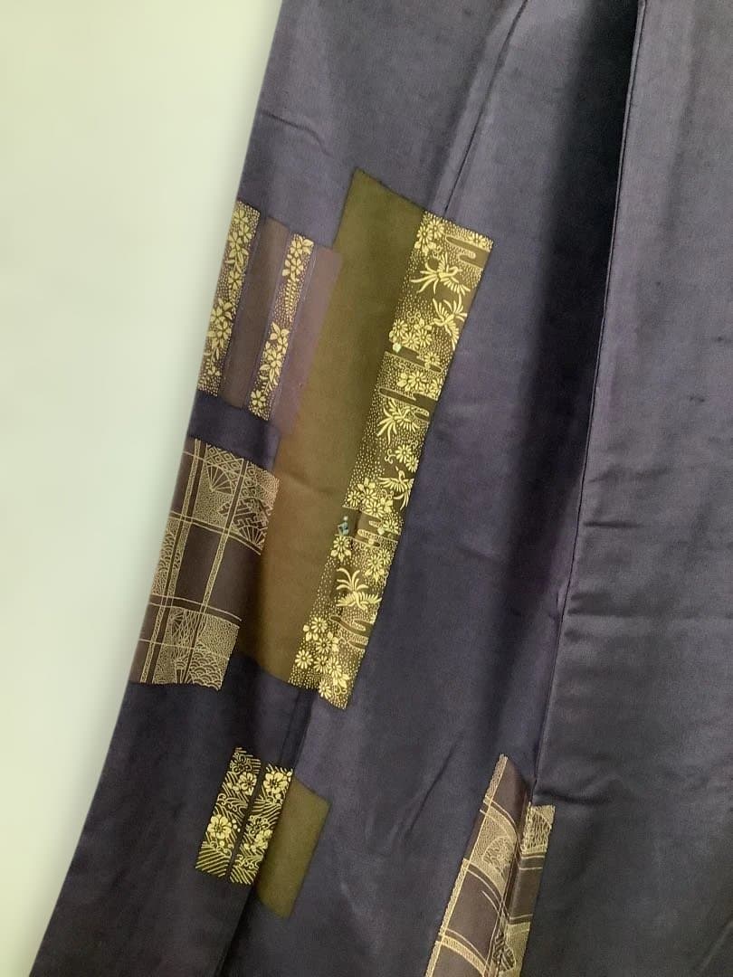 柔らかい紬のお着物。