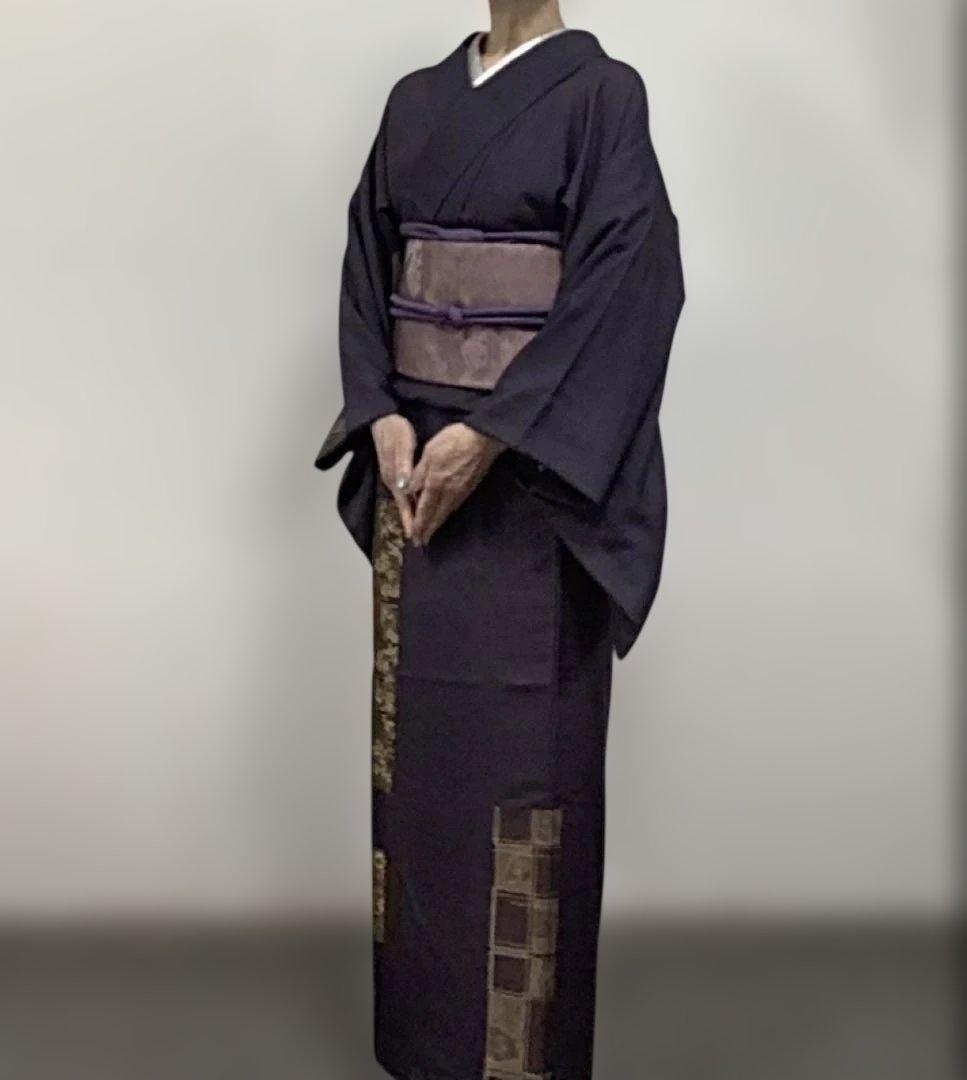 柔らかい紬のお着物。