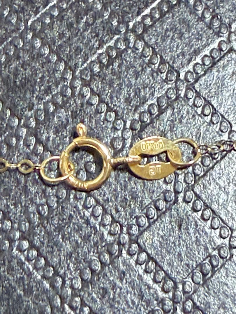 は*♡様 K18ゴールド V字型ペンダントネックレス 箱付き