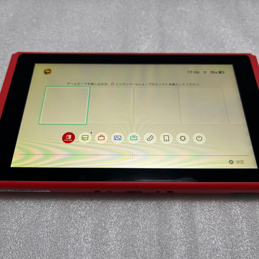 極美品 動作品 マリオレッド×ブルー スイッチ HAC-001(-01) 本体