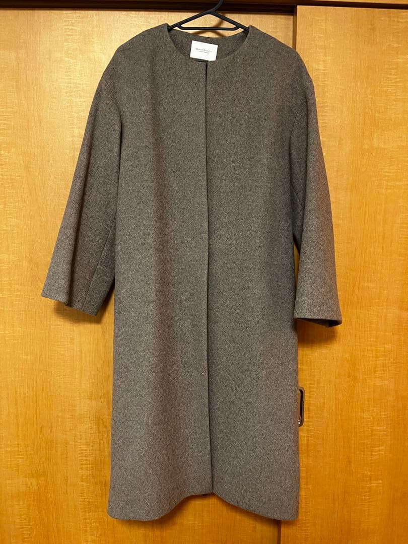 【美品】BY ユナイテッドアローズ ノーカラーロングコート