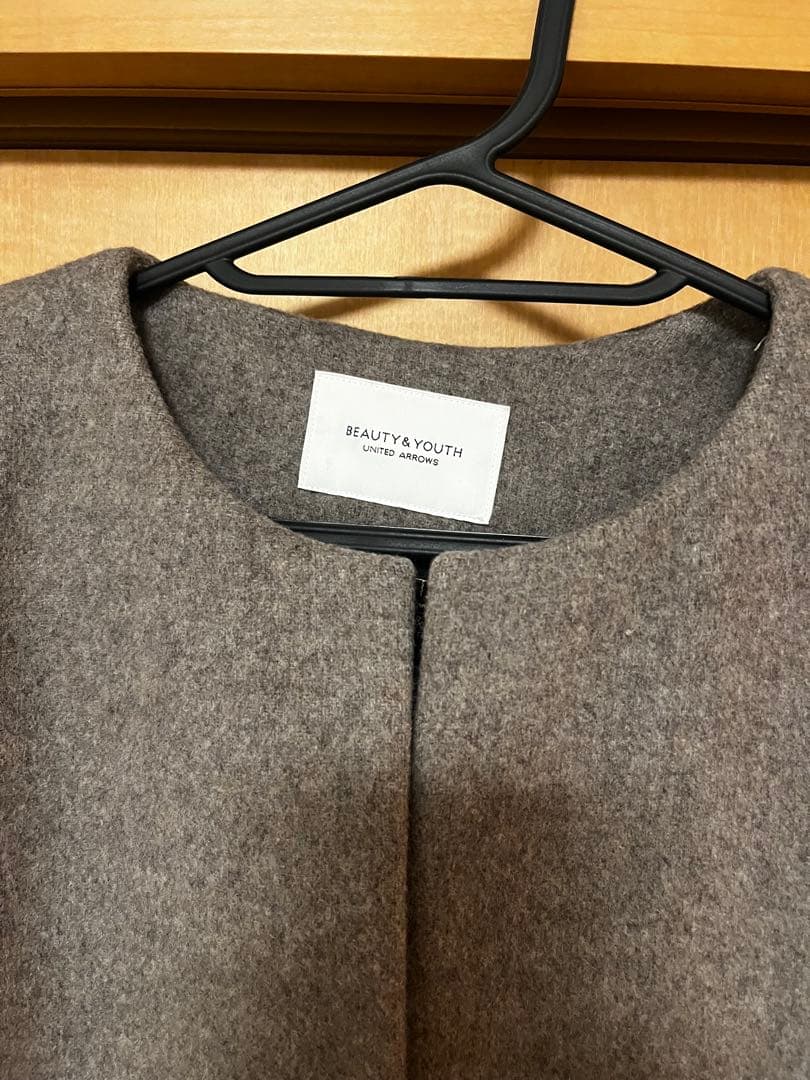 【美品】BY ユナイテッドアローズ ノーカラーロングコート