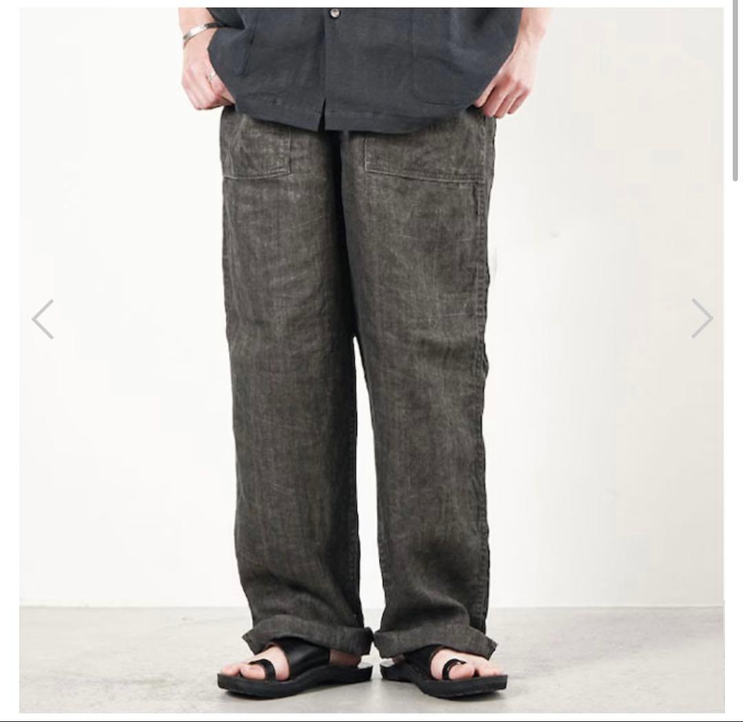 orSlow スミダイドリネンサマーファティーグパンツ　サイズM(2)