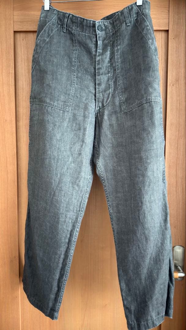 orSlow スミダイドリネンサマーファティーグパンツ　サイズM(2)