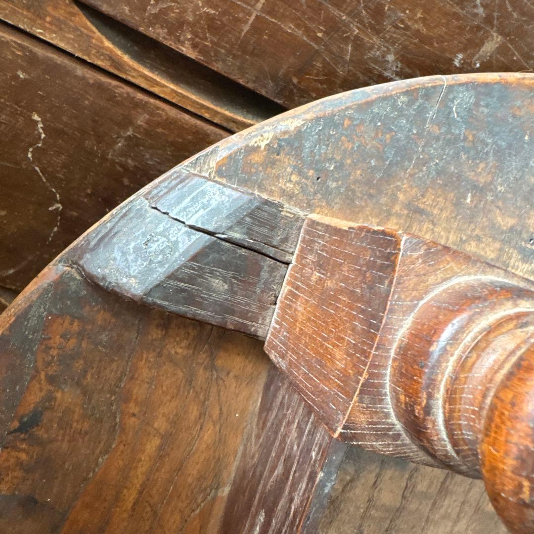 昭和レトロ　円形座卓 ちゃぶ台　古道具