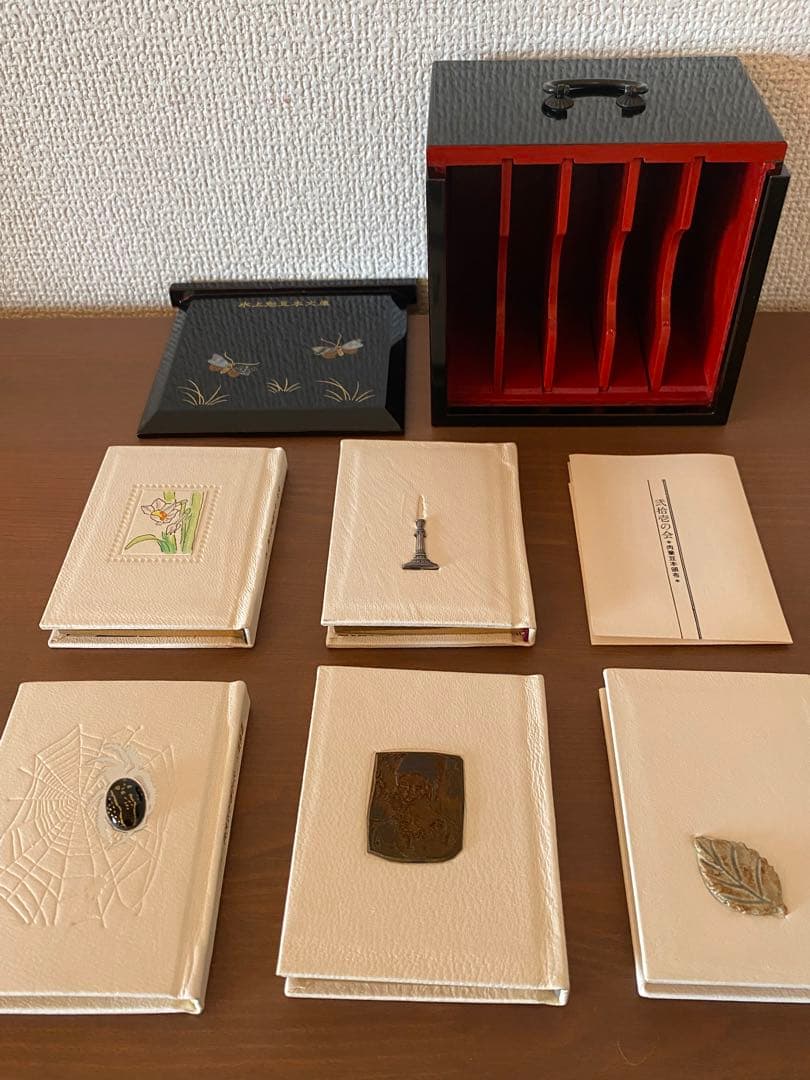 【限定300部】水上勉　豆本文庫　全5冊揃　未来工房　漆　螺鈿