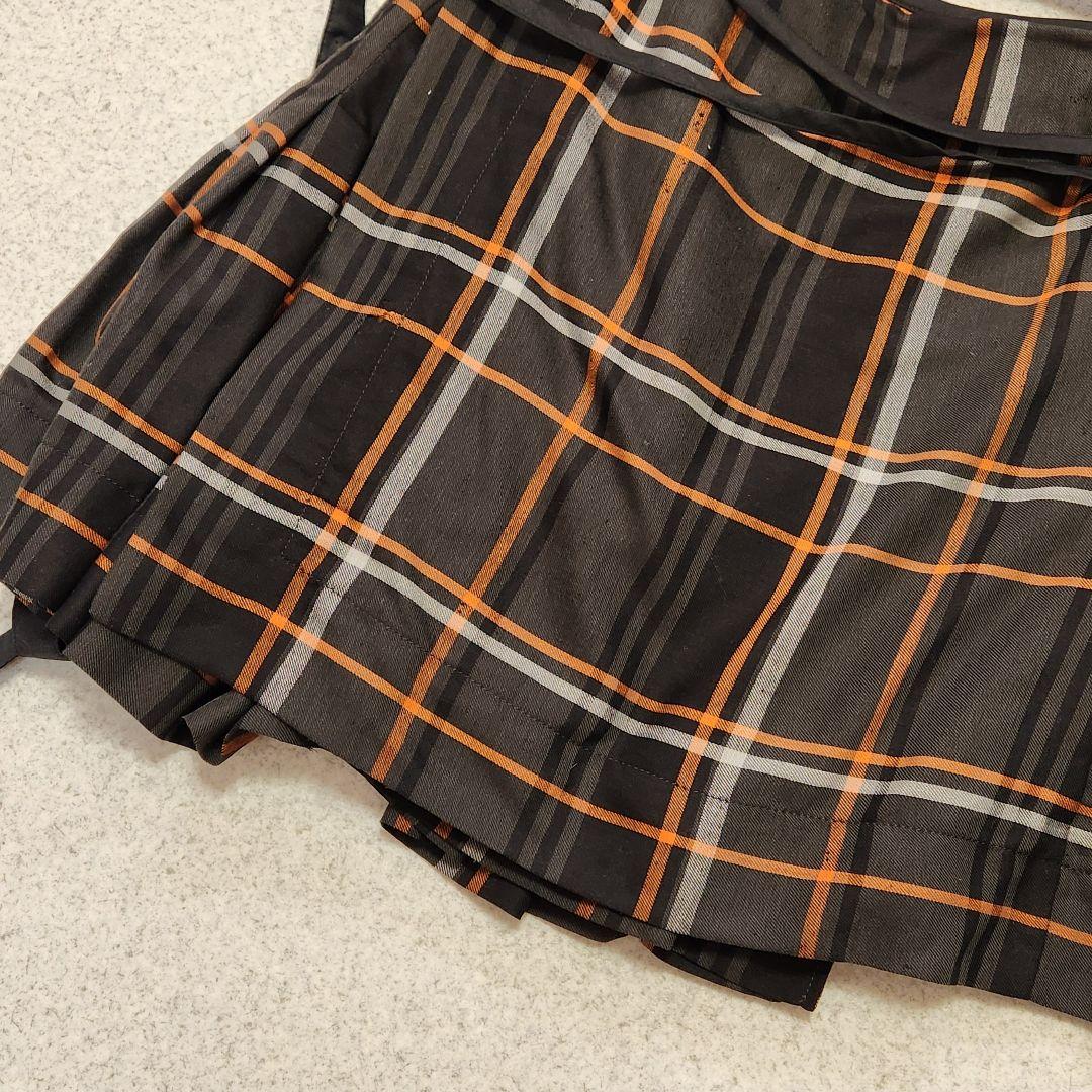 【ヴィヴィアンウエストウッド レッドレーベル】プリーツ 巻きスカート チェック