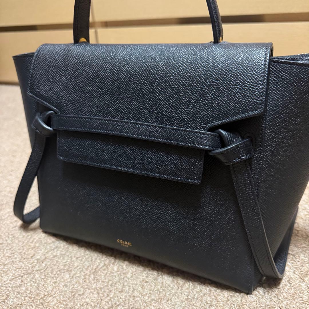 【美品】CELINE ベルトバッグ マイクロ