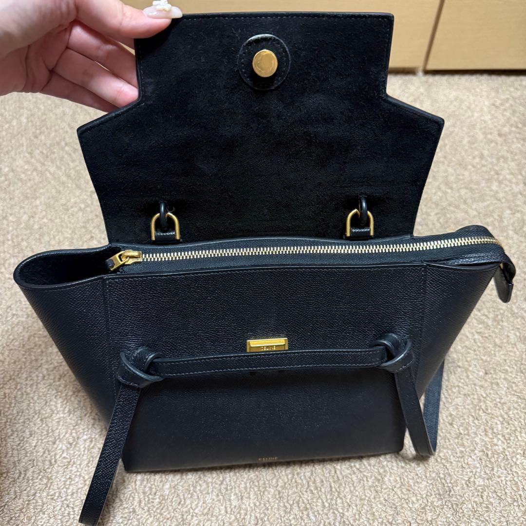 【美品】CELINE ベルトバッグ マイクロ