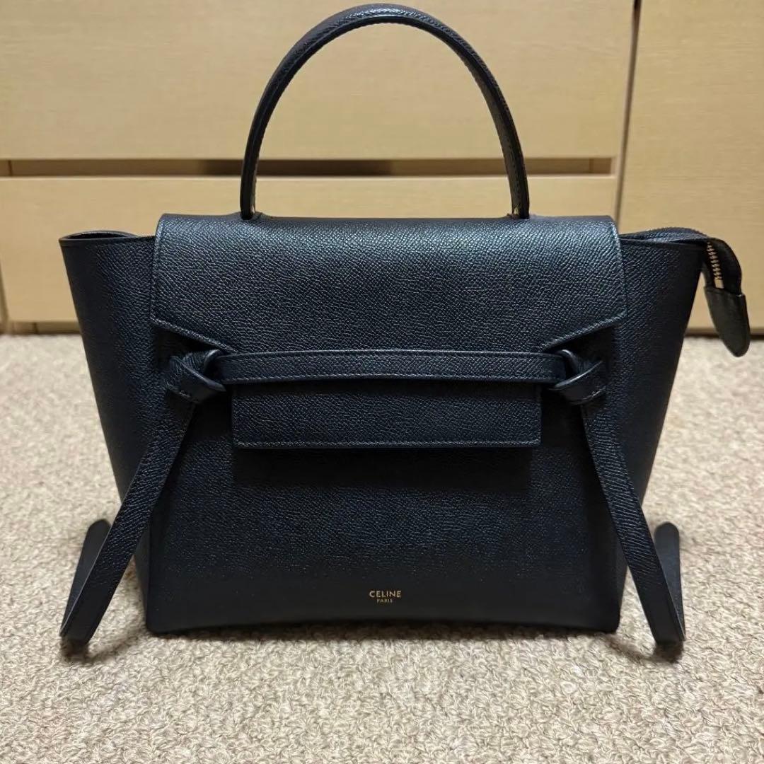 【美品】CELINE ベルトバッグ マイクロ