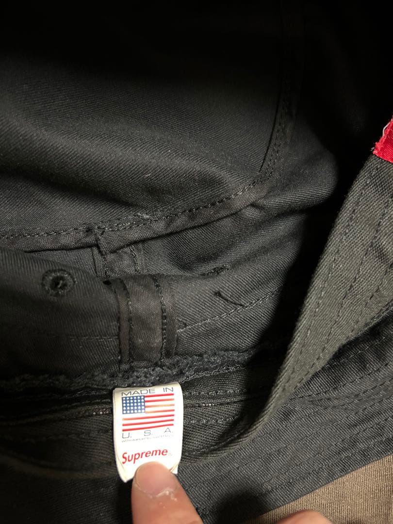 帽子 supreme Chino Twill Crusher M/L Black