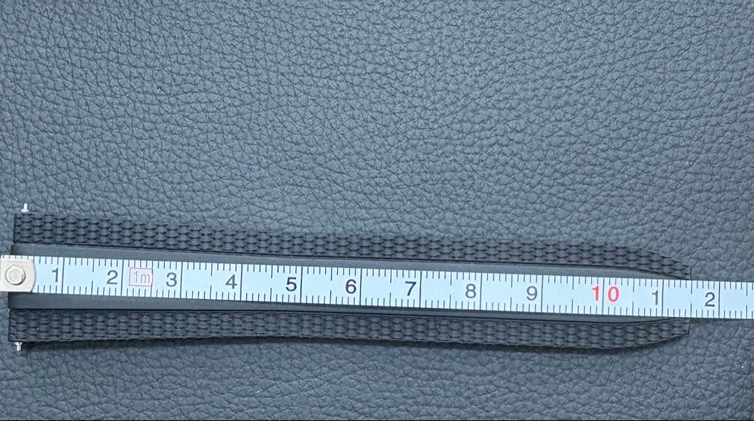 BREITLING 純正ラバーベルト 22㎜-18㎜　尾錠とバネ棒付